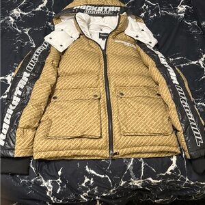 Men's Gold Puffer Jacket